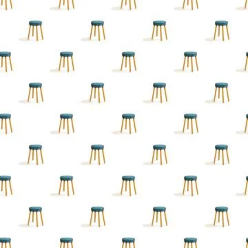 Kitchen chair pattern seamless Stock Illustration