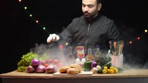 Kitchen Chef Stock Footage