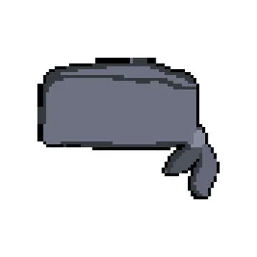 Kitchen chef hat pixel art vector illustration Stock Illustration