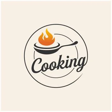 Kitchen chef logo design vector template inspiration Stock Illustration