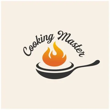 Kitchen chef logo design vector template inspiration Stock Illustration