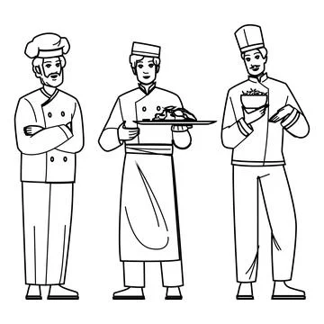 Kitchen chef man vector Stock Illustration