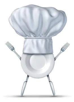 Kitchen chef symbol with fork plate and knife 스톡 일러스트