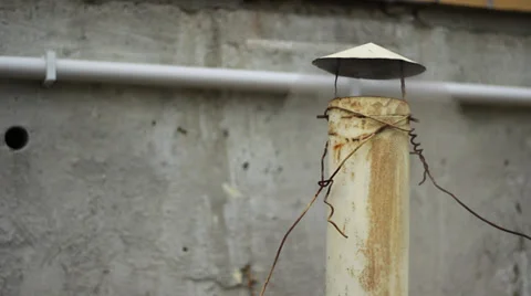 Kitchen Chimney Smoke Stock Footage 33269227