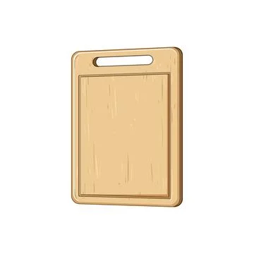 Kitchen chopping board cartoon vector illustration Stock Illustration