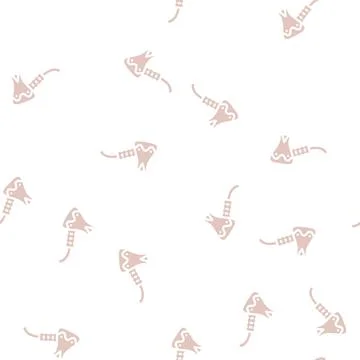 Kitchen clay crockery glyph vector seamless pattern Stock Illustration