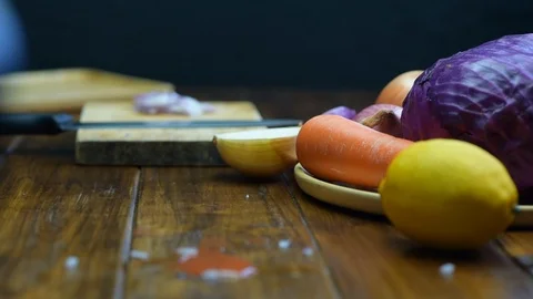Kitchen cleaner. Clean with whites. Wipe the floor wood with white cloth. Stock Footage 97527638