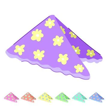 Kitchen cloth napkin vector cartoon graphic Stock Illustration