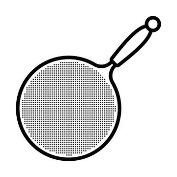 Kitchen Colander Icon Stock Illustration