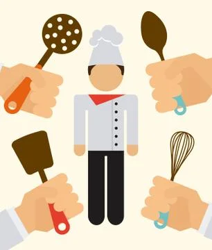 Kitchen concept design, vector illustration eps10 graphic Stockillustratie