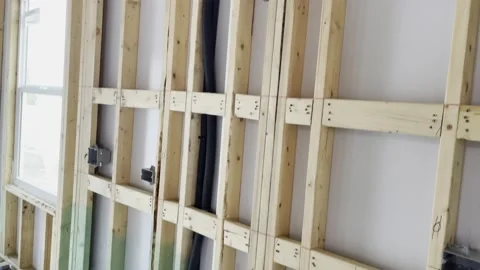 A Kitchen construction, ventilation construction Stock Footage 239099984