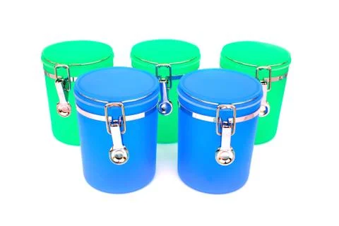 Kitchen containers Stock Photos