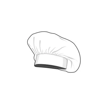 Kitchen cook uniform. Bakery chef hat. Vector illustration isolated. イラスト素材