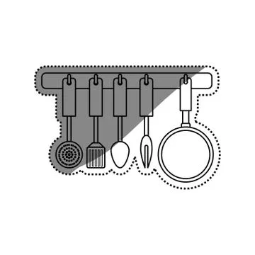 Kitchen cook utensil Stock Illustration