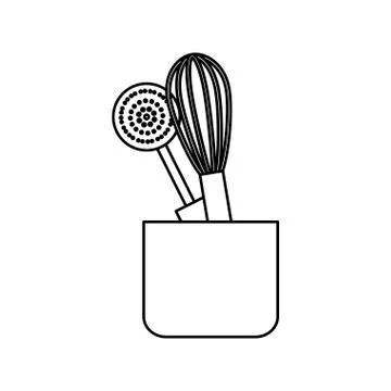 Kitchen cook utensil Stockillustratie
