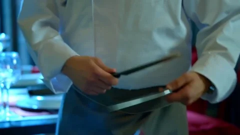 Kitchen cook virtuoso Stock Footage 74773290