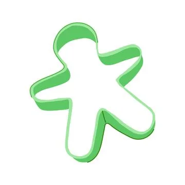 Kitchen cookie cutter cartoon vector illustration Stock Illustration