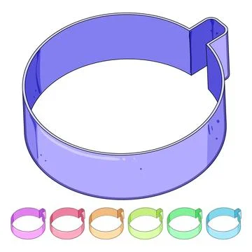 Kitchen cookie cutter cartoon vector graphic Stock Illustration