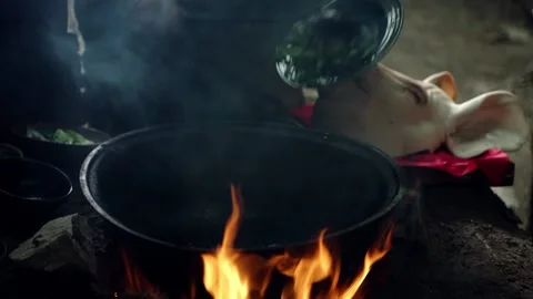 The kitchen cooking Stock Footage 235269329