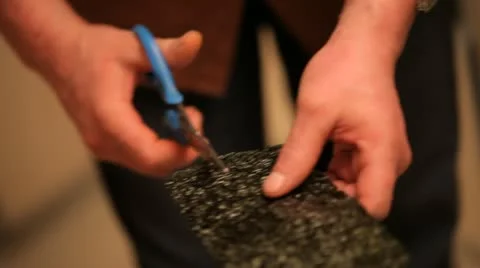 Kitchen. Cooking a rolls. Stock Footage 22240613