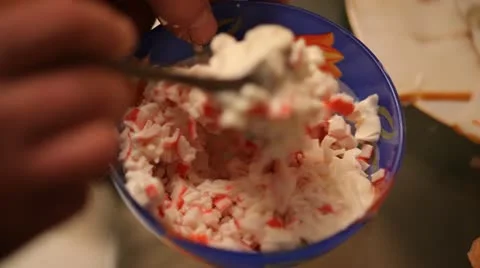 Kitchen. Cooking a rolls. Stock Footage 22240619