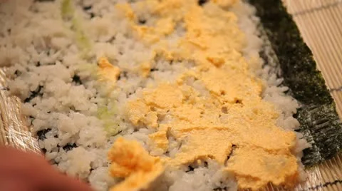 Kitchen. Cooking a rolls. Stock Footage 22240866