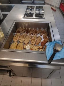 Kitchen Cooking Scene 스톡 사진