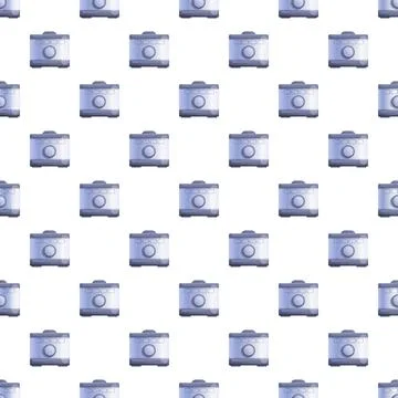 Kitchen cooking timer device repeating seamless pattern Illustrazione stock