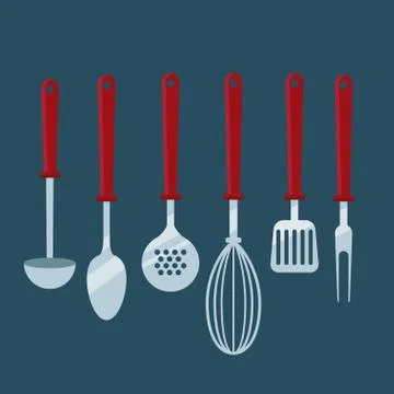 Kitchen cooking utensils 스톡 일러스트