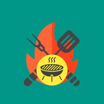 Kitchen cookware logo vector Stock Illustration