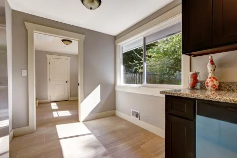 Kitchen corner view Stock Photos