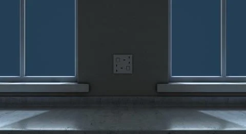 Kitchen Countertop Night Stock Illustration