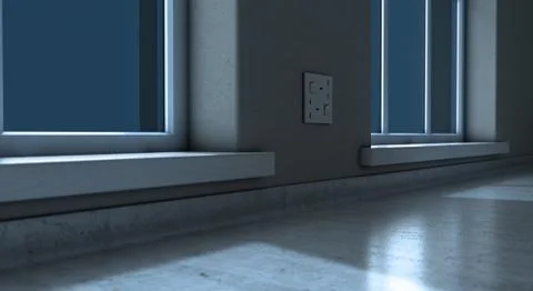 Kitchen Countertop Night Stock Illustration