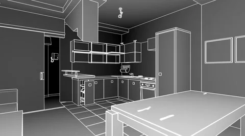 Kitchen creation Stockbeeldmateriaal 5299579