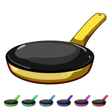 Kitchen crepe maker cartoon vector graphic Illustrazione stock