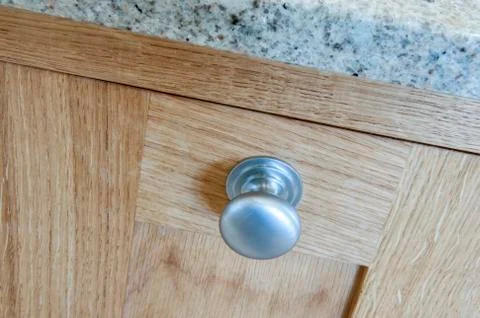 Kitchen cupboard knobs Foto stock