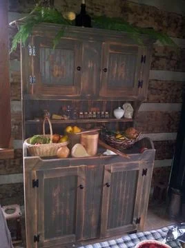 Kitchen cupboard 스톡 사진