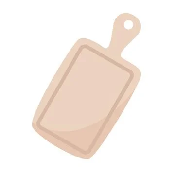 Kitchen cutting board isolated vector graphic Illustrazione stock