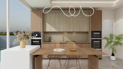 Kitchen design Stock Footage 279680986