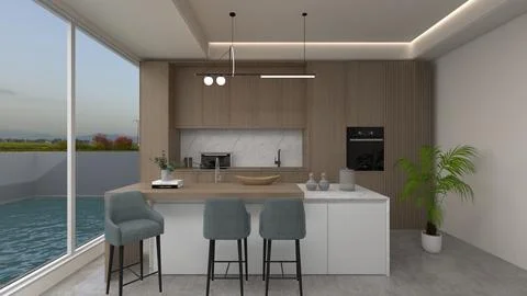 Kitchen design Stock Illustration