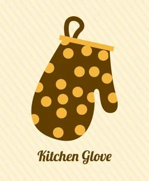 Kitchen design over beige background, vector illustration Stockillustratie