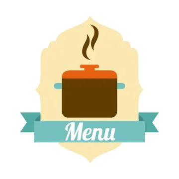 Kitchen design over white background, vector illustration Stock Illustration