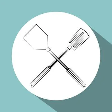 Kitchen design. Supplies icon. White background, vector illustration 스톡 일러스트