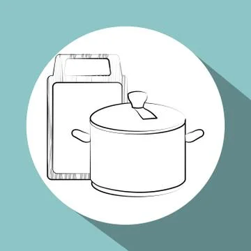 Kitchen design. Supplies icon. White background, vector illustration 스톡 일러스트