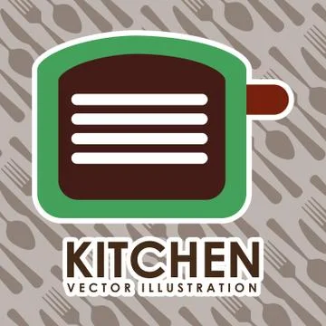 Kitchen design, vector illustration eps10 graphic 스톡 일러스트