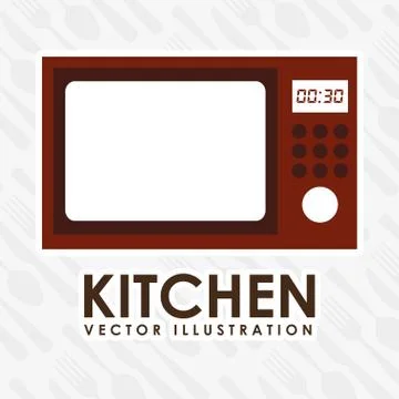 Kitchen design, vector illustration eps10 graphic Stock Illustration