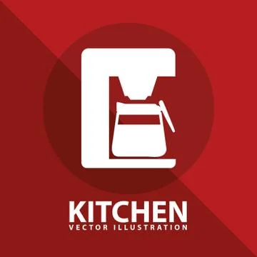 Kitchen design, vector illustration eps10 graphic Stockillustratie