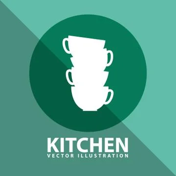 Kitchen design, vector illustration eps10 graphic 스톡 일러스트
