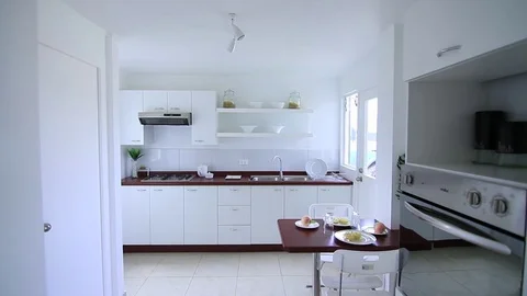 Kitchen detail Stock Footage