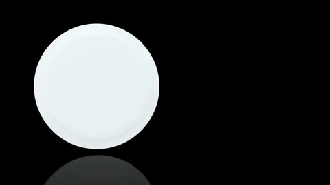 Kitchen Dish turns on itself - loop animation Stock Footage 253599362